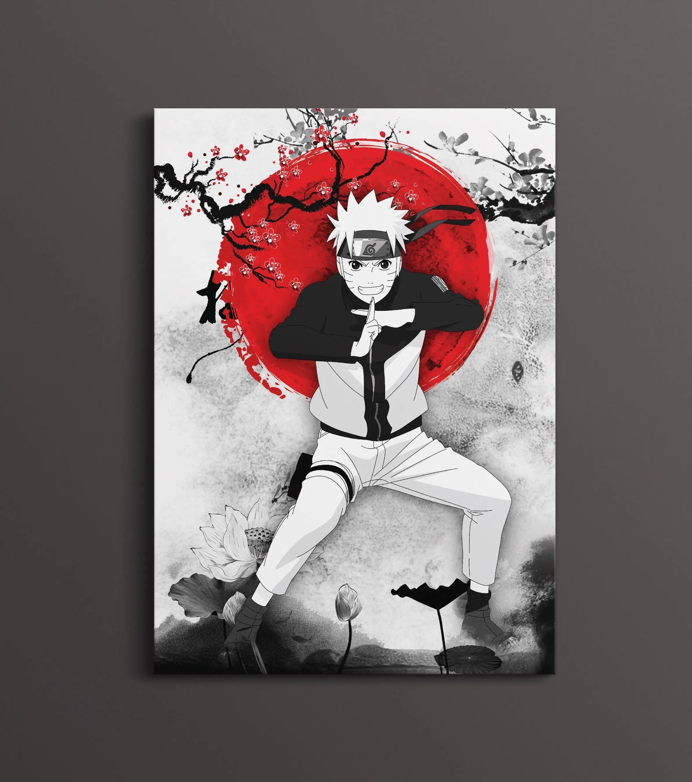 Naruto Uzumaki Japanese Art Poster | Naruto Anime Wall Art Decor Lazywalls